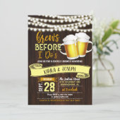 Invitation de douche de couple Brews Before I Do's (Debout devant)
