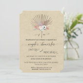 Invitation de douche de couple de fleurs de Pampas (Debout devant)