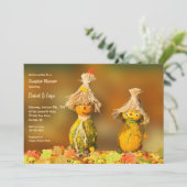 Invitation de douche de couple en calebasses (Debout devant)