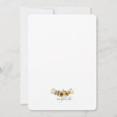Invitation de douche de couple floral d'amour (Dos)