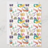 Invitation de douche de couple Mardi Gras (Dos)