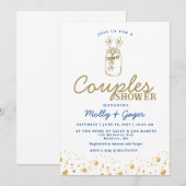 Invitation de douche de couple minimaliste (Devant / Derrière)