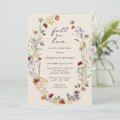 Invitation de douche de couple Tomber en amour (Debout devant)