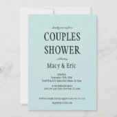 Invitation de douche de couples (Devant)
