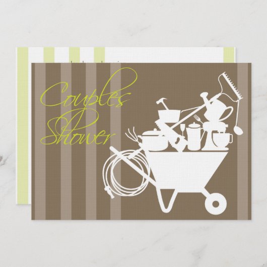 Invitation de douche de couples (Devant / Derrière)