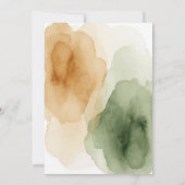 Invitation de douche de couples botaniques moderne (Dos)