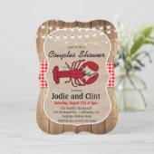 Invitation de douche de couples de bouillabaisse d (Debout devant)