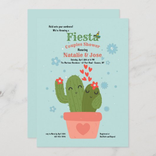 Invitation de douche de couples de couples de (Devant / Derrière)