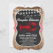 Invitation de douche de couples de cuisson de écre (Devant)