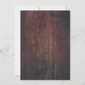 Invitation de douche de couples de ferme en bois d (Dos)