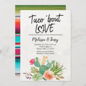 Invitation de douche de couples de fiesta de (Devant / Derrière)
