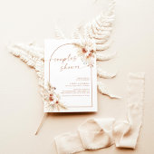 Invitation de douche de couples d'herbe de Pampas 
