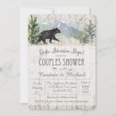 Invitation de douche de couples d'ours de début d' (Devant)