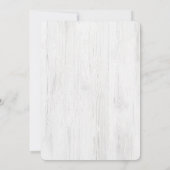 Invitation de douche de couples en bois rustique a (Dos)