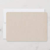 Invitation de douche de couples en coton alphabet (Dos)