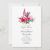 Invitation de douche de couples florale Boho Chic (Devant)