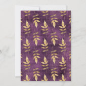 Invitation de douche de couples gothique florale o (Dos)