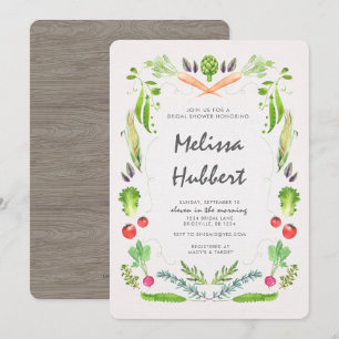 Invitation de douche de cuisine nuptiale
