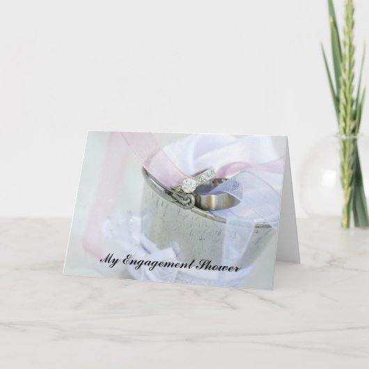 Invitation de douche de fiançailles (Devant)