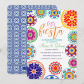 Invitation de douche de fiançailles de fiesta (Devant / Derrière)