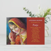 Invitation de douche de fille indienne belle (Debout devant)