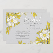 Invitation de douche de fleurs de renoncule (Devant / Derrière)