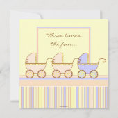 Invitation de douche de garçon de filles de (Dos)