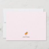 Invitation de douche de hochet de bébé (Dos)