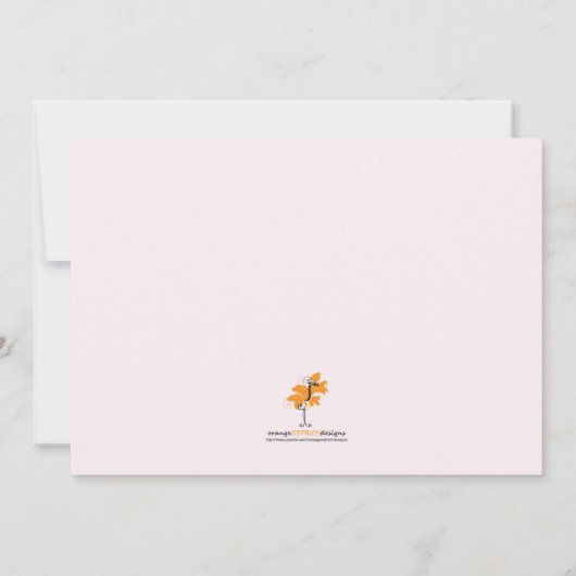 Invitation de douche de hochet de bébé (Dos)