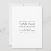 Invitation de douche de jar Mason de feu de souris (Dos)