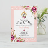 Invitation De Douche De La Mariée De Voyage À Mme  (Debout devant)