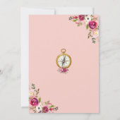 Invitation De Douche De La Mariée De Voyage À Mme  (Dos)