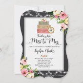 Invitation De Douche De La Mariée De Voyage À Mme  (Devant)