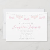 Invitation de douche de lingerie - Aquarelle (Devant)