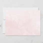 Invitation de douche de lingerie - Aquarelle (Dos)