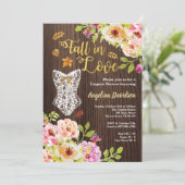 Invitation de douche de lingerie de coup de foudre (Debout devant)