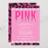 Invitation de douche de lingerie de roses indien (Devant / Derrière)