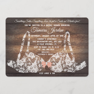 Invitation de douche de lingerie de soutien-gorge