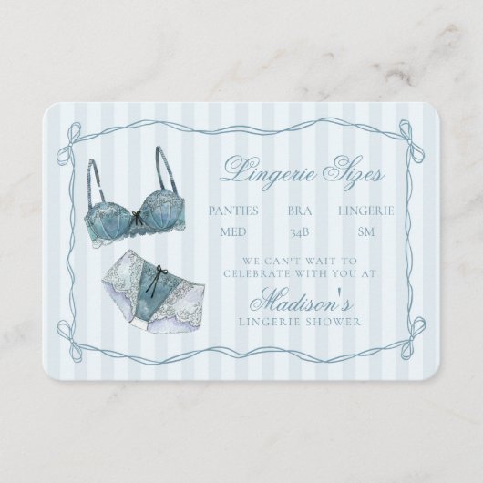 Invitation de douche de lingerie quelque chose de (Devant)