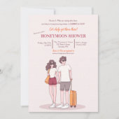 Invitation de douche de lune de miel (Devant)