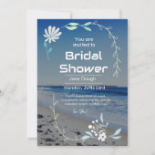 Invitation de douche de mariage à la plage (Devant)