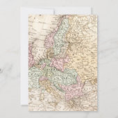 Invitation de douche de mariage à vélo de voyage (Dos)