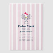 Invitation de douche de mariage de tennis Préparat (Recto)