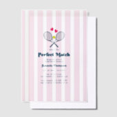 Invitation de douche de mariage de tennis Préparat (Compenser)