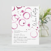 Invitation de douche de mariage dégustation de vin (Debout devant)