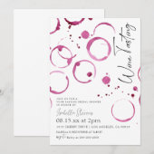 Invitation de douche de mariage dégustation de vin (Devant / Derrière)