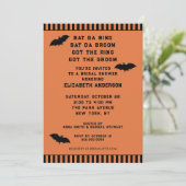 Invitation de douche de mariage d'Halloween (Debout devant)