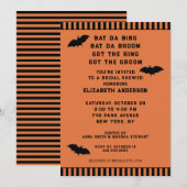 Invitation de douche de mariage d'Halloween (Devant / Derrière)