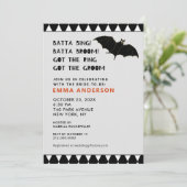 Invitation de douche de mariage d'Halloween d'octo (Debout devant)