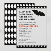 Invitation de douche de mariage d'Halloween d'octo (Devant / Derrière)